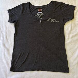 Harley-Davidson Women's Charcoal Tee